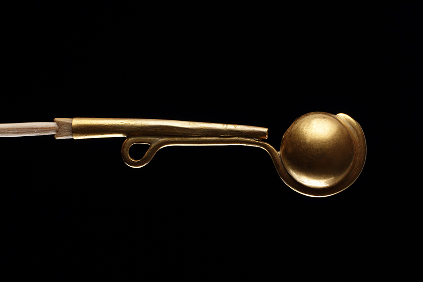 Gold Falconer’s Call or Whistle with Pendant Loop